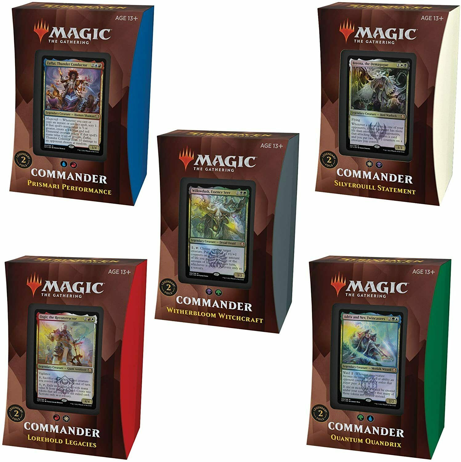 MTG Strixhaven School of Mages Commander Deck 5ct Display Box